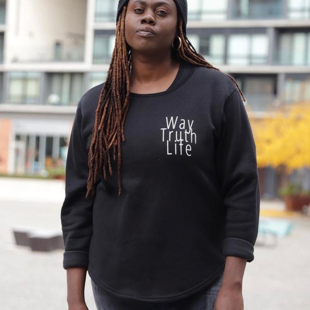 Black Way-Truth-Life Sweatshirt (Unisex)